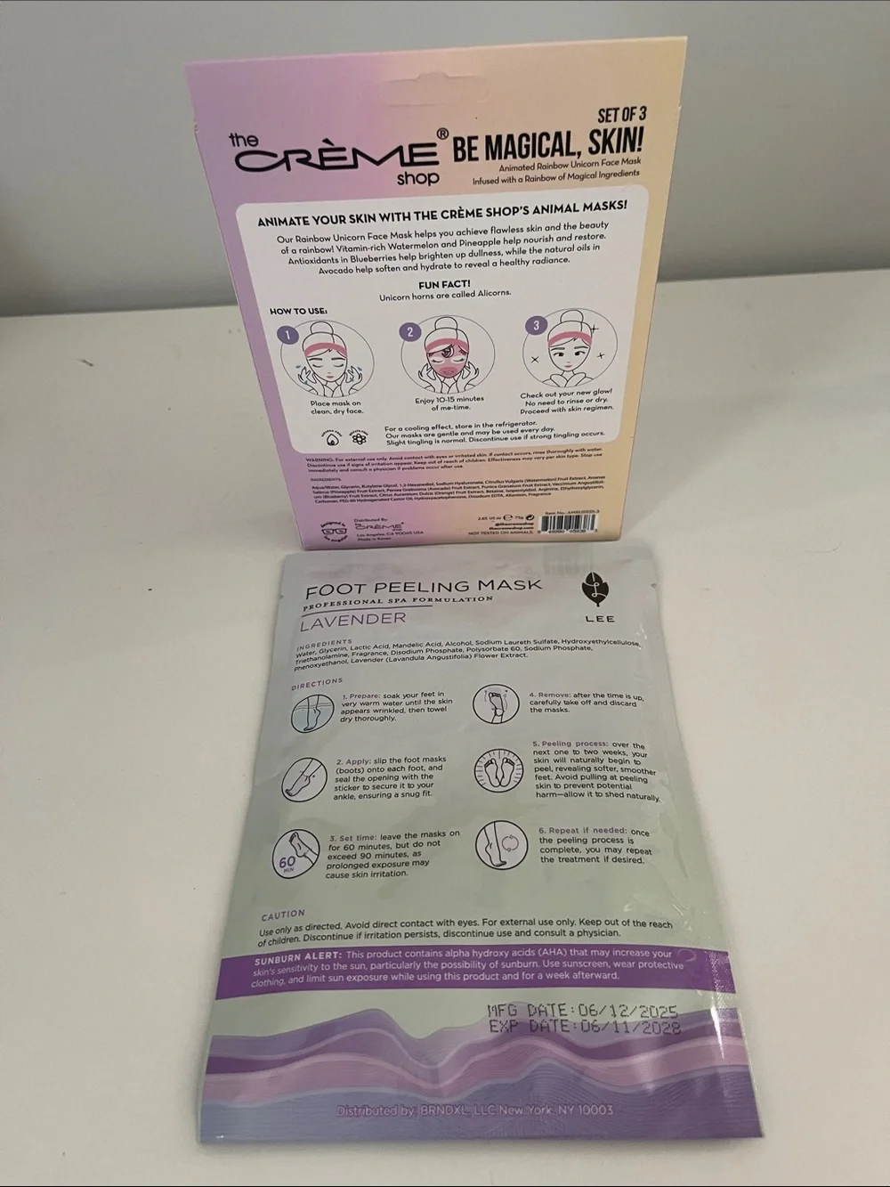 LEE Lavender Foot Peeling Mask — Lavender Crème shop 3 face masks